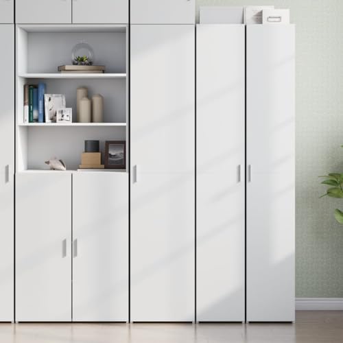 ZQQLVOO Stilvolles Highboard aus Holzwerkstoff mit Griff, Stauraum Fächer und Türen für Wohnzimmer Schlafzimmer Flur Garage ZQQLVOO Stilvolles Highboard aus Holzwerkstoff mit Griff, Stauraum Fächer und Türen für Wohnzimmer Schlafzimmer Flur Garage von ZQQLVOO