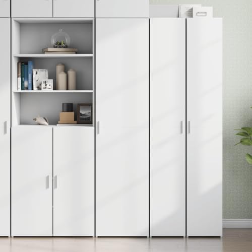 ZQQLVOO Stilvolles Highboard aus Holzwerkstoff mit Griff, Stauraum Fächern und Türen für Wohnzimmer Schlafzimmer Flur Garage von ZQQLVOO