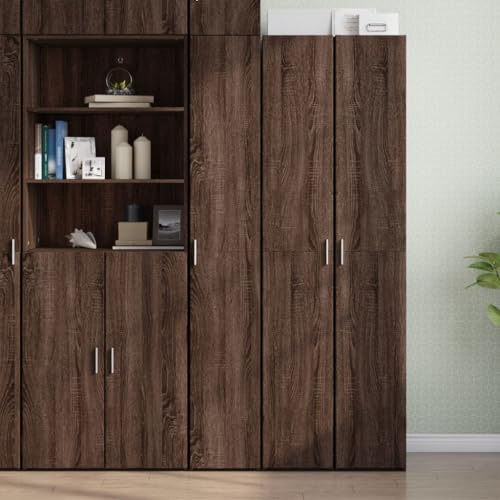 ZQQLVOO Stilvolles Highboard aus Holzwerkstoff mit Griff, Stauraum Fächern und Türen für Wohnzimmer Schlafzimmer Flur oder Garage von ZQQLVOO