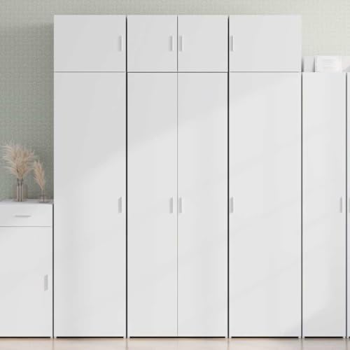 ZQQLVOO Stilvolles Highboard aus Holzwerkstoff mit Griffen, Stauraum Fächer und Türen für Wohnzimmer Schlafzimmer Flur Garage, langlebig feuchtigkeitsbeständig pflegeleicht von ZQQLVOO