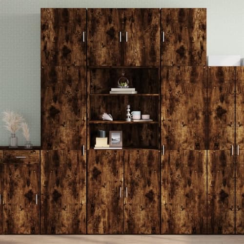 ZQQLVOO Stilvolles Highboard aus Holzwerkstoff mit Griffen, Stauraum für Wohnzimmer Schlafzimmer Flur Garage, langlebig feuchtigkeitsbeständig pflegeleicht von ZQQLVOO