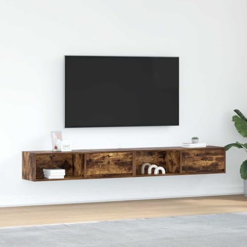 ZQQLVOO TV-Schränke 2 STK. Räuchereiche tv Bank hängeschrank kommode HiFi Rack 100x31x25,5 cm Holzwerkstoff ZQQLVOO TV-Schränke 2 STK. Räuchereiche tv Bank hängeschrank kommode HiFi Rack 100x31x25,5 cm Holzwerkstoff von ZQQLVOO