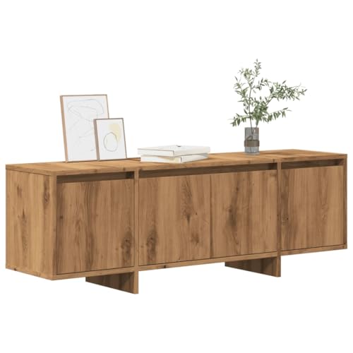 ZQQLVOO TV-Schrank Artisan-Eiche lowboard tv ständer tv Regal HiFi Rack 120x30x40,5 cm Holzwerkstoff von ZQQLVOO