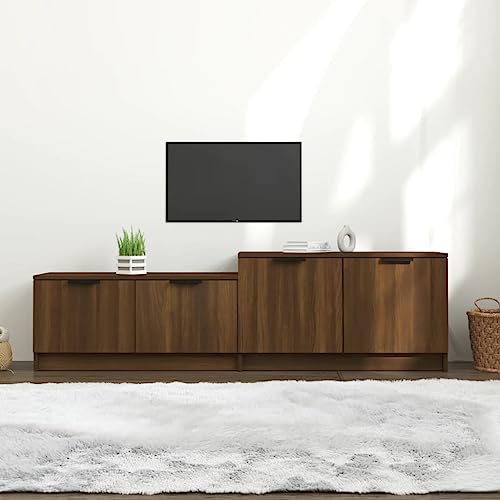 ZQQLVOO TV-Schrank Braun Eichen-Optik tv kommode tv Cabinet Fernseher kommode Fernsehtisch 158,5x36x45 cm Holzwerkstoff ZQQLVOO TV-Schrank Braun Eichen-Optik tv kommode tv Cabinet Fernseher kommode Fernsehtisch 158,5x36x45 cm Holzwerkstoff von ZQQLVOO