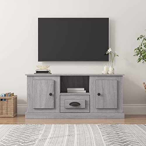ZQQLVOO TV-Schrank Grau Sonoma Fernseher Schrank Fernseher kommode tv möbel Konsolentisch mit Schubladen 100x35,5x45 cm Holzwerkstoff ZQQLVOO TV-Schrank Grau Sonoma Fernseher Schrank Fernseher kommode tv möbel Konsolentisch mit Schubladen 100x35,5x45 cm Holzwerkstoff von ZQQLVOO