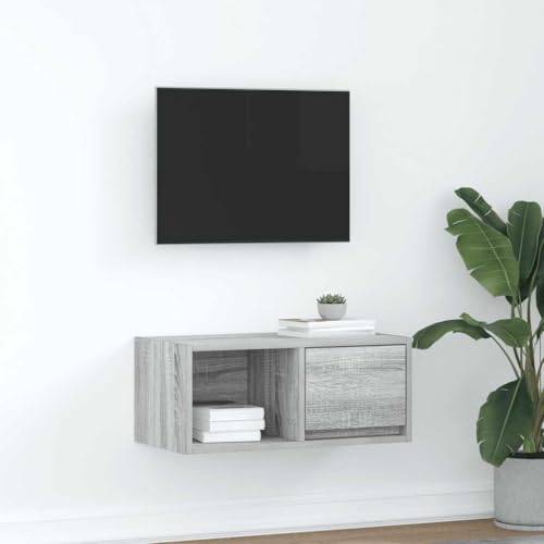 ZQQLVOO TV-Schrank Grau Sonoma Sideboard tv tv Cabinet Sideboard hängend wohnzimmerschrank 60x31x25,5 cm Holzwerkstoff ZQQLVOO TV-Schrank Grau Sonoma Sideboard tv tv Cabinet Sideboard hängend wohnzimmerschrank 60x31x25,5 cm Holzwerkstoff von ZQQLVOO