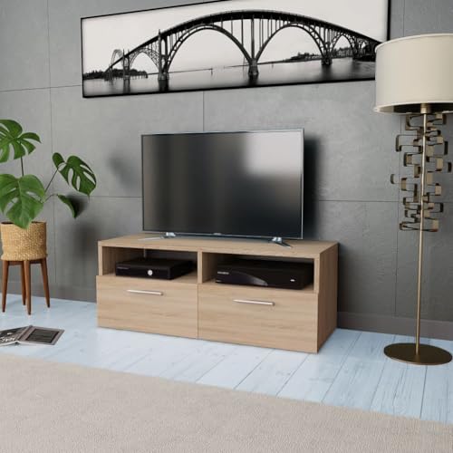 ZQQLVOO TV-Schrank Holzwerkstoff tv Board Fernseher Schrank tv kommode lowboard 95x35x36 cm Eiche ZQQLVOO TV-Schrank Holzwerkstoff tv Board Fernseher Schrank tv kommode lowboard 95x35x36 cm Eiche von ZQQLVOO