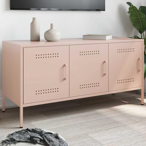 ZQQLVOO TV-Schrank Rosa HiFi Rack Fernsehtisch Sideboard tv Sideboard hängend 100,5x39x50,5 cm Stahl ZQQLVOO TV-Schrank Rosa HiFi Rack Fernsehtisch Sideboard tv Sideboard hängend 100,5x39x50,5 cm Stahl von ZQQLVOO
