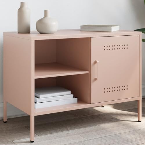 ZQQLVOO TV-Schrank Rosa lowboard tv ständer kommode hängeschrank 68x39x50,5 cm Stahl ZQQLVOO TV-Schrank Rosa lowboard tv ständer kommode hängeschrank 68x39x50,5 cm Stahl von ZQQLVOO