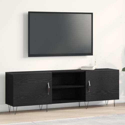 ZQQLVOO TV-Schrank Schwarz Eiche tv Bank Sideboard Wohnzimmer tv Regal hängeschrank 150x30x50 cm Holzwerkstoff ZQQLVOO TV-Schrank Schwarz Eiche tv Bank Sideboard Wohnzimmer tv Regal hängeschrank 150x30x50 cm Holzwerkstoff von ZQQLVOO