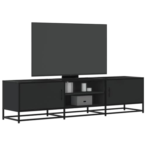 ZQQLVOO TV-Schrank Schwarz Fernsehmöbel TV Regal für Arbeitszimmer Büro 160x35x41 cm Holzwerkstoff und Metall ZQQLVOO TV-Schrank Schwarz Fernsehmöbel TV Regal für Arbeitszimmer Büro 160x35x41 cm Holzwerkstoff und Metall von ZQQLVOO
