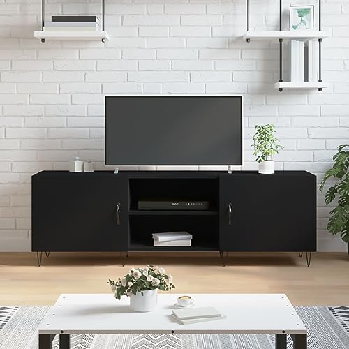 ZQQLVOO TV-Schrank Schwarz kommode Fernsehschrank Sideboard tv tv möbel 150x30x50 cm Holzwerkstoff ZQQLVOO TV-Schrank Schwarz kommode Fernsehschrank Sideboard tv tv möbel 150x30x50 cm Holzwerkstoff von ZQQLVOO