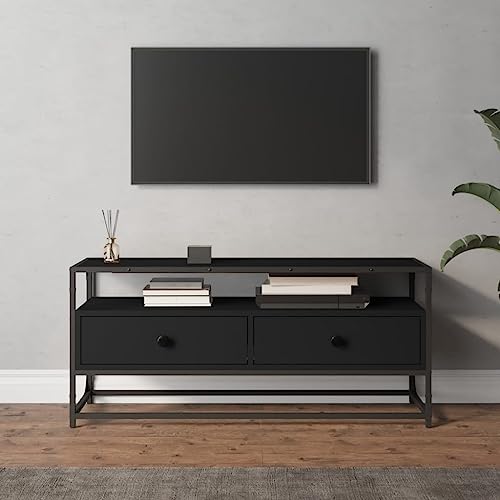 ZQQLVOO TV-Schrank Schwarz tv Regal tv unterschrank HiFi Rack Fernseher Schrank 100x35x45 cm Holzwerkstoff ZQQLVOO TV-Schrank Schwarz tv Regal tv unterschrank HiFi Rack Fernseher Schrank 100x35x45 cm Holzwerkstoff von ZQQLVOO