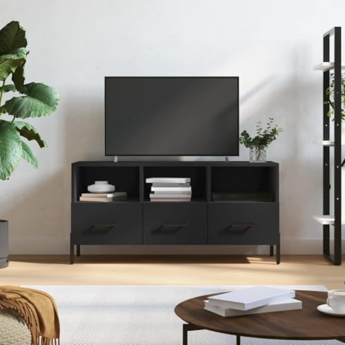 ZQQLVOO TV-Schrank Schwarz tv kommode Sideboard Wohnzimmer lowboard Sideboard hängend 102x36x50 cm Holzwerkstoff ZQQLVOO TV-Schrank Schwarz tv kommode Sideboard Wohnzimmer lowboard Sideboard hängend 102x36x50 cm Holzwerkstoff von ZQQLVOO