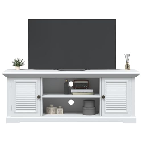 ZQQLVOO TV-Schrank Weiß tv möbel Sideboard tv Fernsehtisch Couchtisch 110x30x41 cm Holzwerkstoff von ZQQLVOO