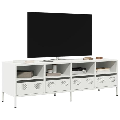 ZQQLVOO TV-Schrank Weiß wohnzimmerschrank tv kommode tv ständer Fernseher Schrank 135x39x43,5 cm Kaltgewalzter Stahl ZQQLVOO TV-Schrank Weiß wohnzimmerschrank tv kommode tv ständer Fernseher Schrank 135x39x43,5 cm Kaltgewalzter Stahl von ZQQLVOO