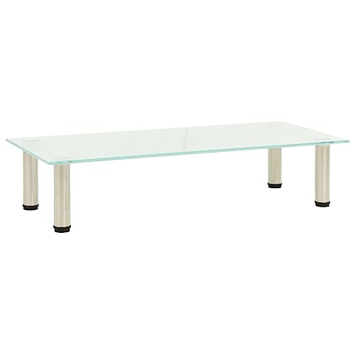 ZQQLVOO TV-Tisch Fernsehtisch tv Board Konsolentisch mit Schubladen Fernsehschrank 80x35x17 cm Satiniertes Hartglas von ZQQLVOO