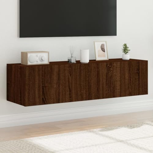 ZQQLVOO TV-Wandschränke mit LED-Leuchten 2 STK. Braun Eichen-Optik Fernsehschrank tv unterschrank tv Bank Sideboard hängend ZQQLVOO TV-Wandschränke mit LED-Leuchten 2 STK. Braun Eichen-Optik Fernsehschrank tv unterschrank tv Bank Sideboard hängend von ZQQLVOO