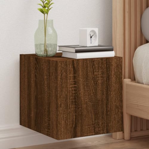 ZQQLVOO TV-Wandschränke mit LED-Leuchten 2 STK. Braun Eichen-Optik tv unterschrank Sideboard tv HiFi Rack Fernseher Schrank von ZQQLVOO