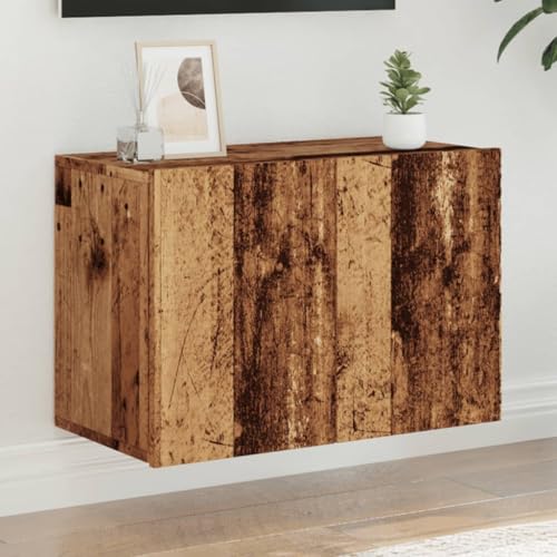 ZQQLVOO TV-Wandschrank Altholz-Optik Fernsehschrank Couchtisch Sideboard hängend lowboard 60x30x41 cm von ZQQLVOO