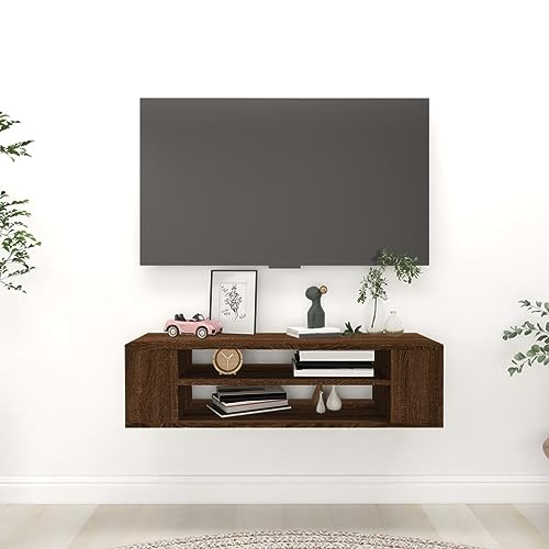 ZQQLVOO TV-Wandschrank Braun Eichen-Optik tv kommode lowboard tv ständer kommode 100x30x26,5 cm Holzwerkstoff ZQQLVOO TV-Wandschrank Braun Eichen-Optik tv kommode lowboard tv ständer kommode 100x30x26,5 cm Holzwerkstoff von ZQQLVOO