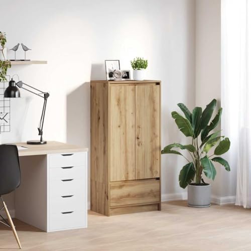 ZQQLVOO Vielseitiger Aufbewahrungsschrank mit Türen, Einlegeboden und Schublade aus robustem Holzwerkstoff für Wohnzimmer, Essbereich oder Home-Office ZQQLVOO Vielseitiger Aufbewahrungsschrank mit Türen, Einlegeboden und Schublade aus robustem Holzwerkstoff für Wohnzimmer, Essbereich oder Home-Office von ZQQLVOO