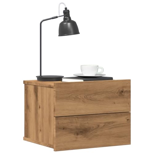 ZQQLVOO Wand-Nachttische 2 STK. Artisan-Eiche Bedside Table nachtschrank for Wohnzimmer Schlafzimmer 40x32x30 cm ZQQLVOO Wand-Nachttische 2 STK. Artisan-Eiche Bedside Table nachtschrank for Wohnzimmer Schlafzimmer 40x32x30 cm von ZQQLVOO