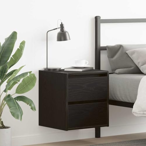 ZQQLVOO Wand-Nachttische 2 STK. Schwarz Eichen-Optik nachttisch badschrank schmal for Wohnzimmer Zimmer 38x34x40 cm ZQQLVOO Wand-Nachttische 2 STK. Schwarz Eichen-Optik nachttisch badschrank schmal for Wohnzimmer Zimmer 38x34x40 cm von ZQQLVOO