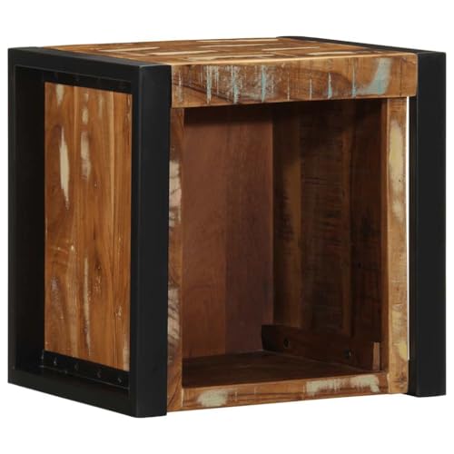 ZQQLVOO Wandmontierter Nachttisch aus recyceltem Altholz mit Stauraum | Einzigartiges Design für Schlafzimmer | Stabile Konsole für Bücher, Lampe und Deko ZQQLVOO Wandmontierter Nachttisch aus recyceltem Altholz mit Stauraum | Einzigartiges Design für Schlafzimmer | Stabile Konsole für Bücher, Lampe und Deko von ZQQLVOO
