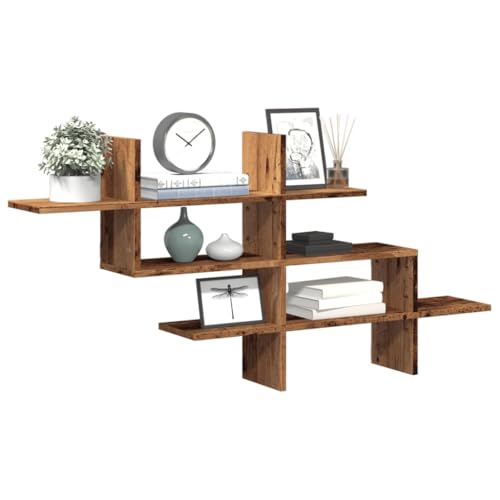 ZQQLVOO Wandregal Altholz-Optik Schwebendes Wandregal Regal für Küche Schlafzimmer 124,5x18x60,5 cm Holzwerkstoff ZQQLVOO Wandregal Altholz-Optik Schwebendes Wandregal Regal für Küche Schlafzimmer 124,5x18x60,5 cm Holzwerkstoff von ZQQLVOO