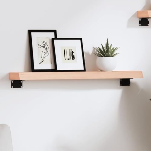 ZQQLVOO Wandregal Dekoratives Wandregal Hängeregal für Küche Büro 60x10x4 cm Massivholz Eiche Unbehandelt ZQQLVOO Wandregal Dekoratives Wandregal Hängeregal für Küche Büro 60x10x4 cm Massivholz Eiche Unbehandelt von ZQQLVOO