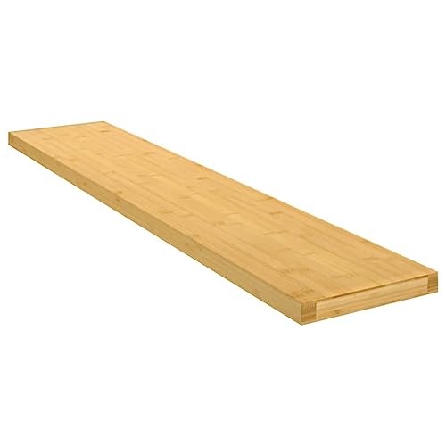ZQQLVOO Wandregal Dekoregal Hängeregal für Büro Bad 100x20x2,5 cm Bambus von ZQQLVOO