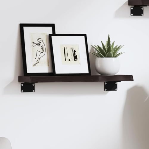 ZQQLVOO Wandregal Dunkelbraun Regal für Deko Bücherregal für Küche Bad 40x10x2 cm Massivholz Eiche Behandelt ZQQLVOO Wandregal Dunkelbraun Regal für Deko Bücherregal für Küche Bad 40x10x2 cm Massivholz Eiche Behandelt von ZQQLVOO