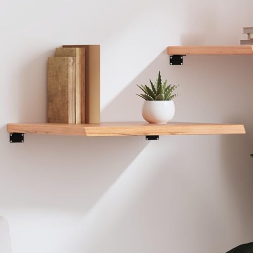 ZQQLVOO Wandregal Hellbraun Aufbewahrungsregal Regal für Bad Küche 60x60x(2-4) cm Massivholz Eiche Behandelt von ZQQLVOO