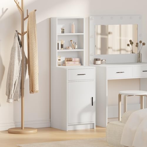 ZQQLVOO Weißes minimalistisches Buffet Sideboard mit viel Stauraum, schickes Esszimmer-Küchenmöbel aus Holzwerkstoff, multifunktional und langlebig für Moderne Einrichtung ZQQLVOO Weißes minimalistisches Buffet Sideboard mit viel Stauraum, schickes Esszimmer-Küchenmöbel aus Holzwerkstoff, multifunktional und langlebig für Moderne Einrichtung von ZQQLVOO