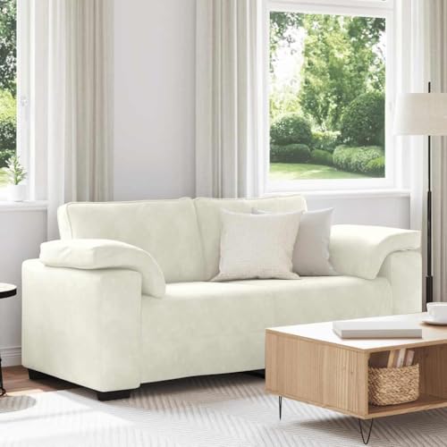 ZQQLVOO Zweisitzer-Sofa aus weichem Samtstoff mit gepolsterten Sitzkissen und robustem Sperrholz-Metall-Gestell für Wohnzimmer, Schlafzimmer oder Arbeitszimmer, bequemes Relaxsofa ZQQLVOO Zweisitzer-Sofa aus weichem Samtstoff mit gepolsterten Sitzkissen und robustem Sperrholz-Metall-Gestell für Wohnzimmer, Schlafzimmer oder Arbeitszimmer, bequemes Relaxsofa von ZQQLVOO