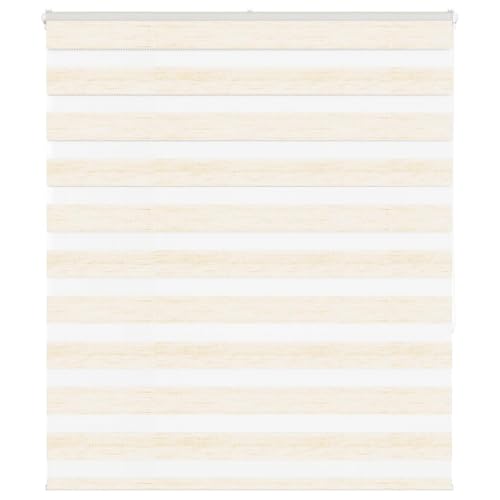 Zebra Jalousie Rollo 100% Polyester Sicht- und Sonnenschutz mit Kettenzug, kinderleicht zu reinigen und stufenlos verstellbar für Privatsphäre und Eleganz im Wohnzimmer, Zebra Jalousie Rollo 100% Polyester Sicht- und Sonnenschutz mit Kettenzug, kinderleicht zu reinigen und stufenlos verstellbar für Privatsphäre und Eleganz im Wohnzimmer, von ZQQLVOO