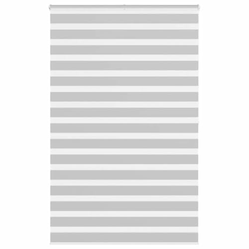 Zebra Jalousie Rollo mit Kettenzug, 100% Polyester Sicht- und Sonnenschutz für Fenster, Kinder Sicherheitsclip, Montage ohne Bohren, lichtdurchlässig bis vollständig von ZQQLVOO