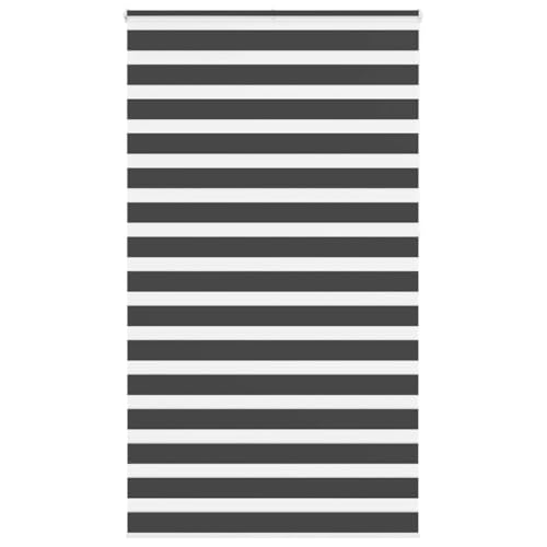 Zebra Jalousie Rollo mit Kettenzug, 100% Polyester Sicht- und Sonnenschutz für Fenster, Kinderleicht Montage mit Bohr- und Klemmoption, Elegante Tageslichtsteuerung von Hell von ZQQLVOO