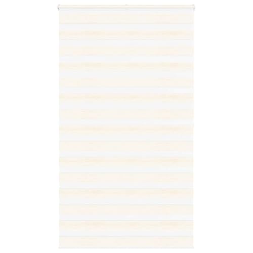 Zebra Jalousie Rollo mit Kettenzug, 100% Polyester Sicht- und Sonnenschutz für Fenster, Kinderleichte Montage mit Klemmbügeln oder Schrauben, Stufenlos Verstellbar von Hell Zebra Jalousie Rollo mit Kettenzug, 100% Polyester Sicht- und Sonnenschutz für Fenster, Kinderleichte Montage mit Klemmbügeln oder Schrauben, Stufenlos Verstellbar von Hell von ZQQLVOO