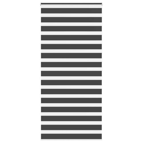 Zebra Jalousie Rollo mit Kettenzug, 100% Polyester Sicht- und Sonnenschutz für Fenster, kinderleicht montierbar mit Klemmbügeln oder Schrauben, modernes Design von ZQQLVOO