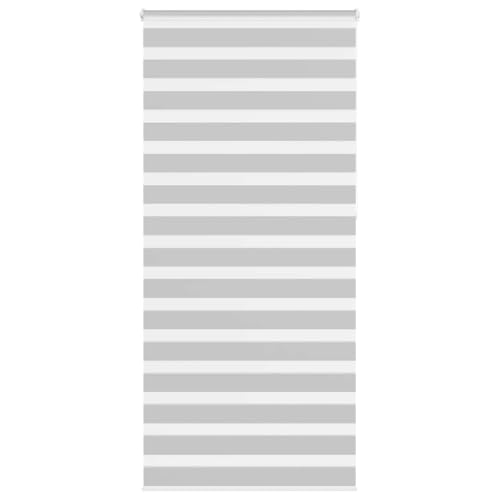Zebra Jalousie Rollo mit Kettenzug, 100% Polyester Sicht- und Sonnenschutz für Fenster, kinderleicht verstellbar, ohne Bohren montierbar, in verschiedenen Größen erhältlich von ZQQLVOO