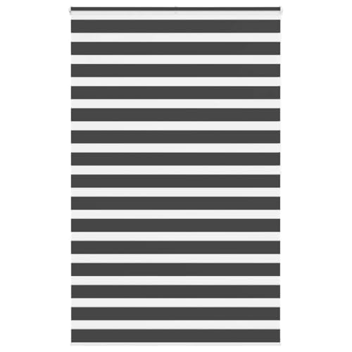 Zebra Jalousie Rollo mit Kettenzug, Sicht- und Sonnenschutz für Fenster, 100% Polyester, kinderleicht zu reinigen, Zwei Montagemöglichkeiten, modernes Design für Wohnzimmer, von ZQQLVOO