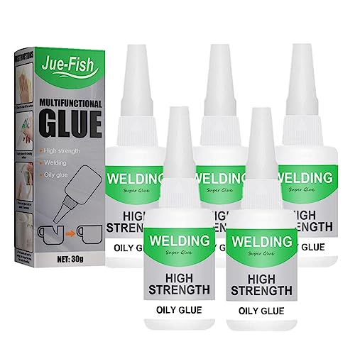 Jue Fish Glue, Jue Fish Multifunctional Glue, Jue-Fish Welding High-Strength Oily Glue, Jue Fish Multifunctional Glue, Uniglue Universal Super Glue Welding High-Strength Oily Glue (5PCS) von ZQTWJ