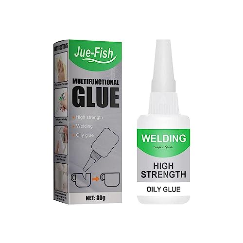 Jue Fish Glue, Jue Fish Multifunctional Glue, Jue-Fish Welding High-Strength Oily Glue, Jue Fish Multifunctional Glue, Uniglue Universal Super Glue Welding High-Strength Oily Glue 30ml (1PCS) von ZQTWJ