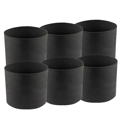 ZQX Pflanzsack, 6 Stück 3.8L Stofftopf, Tomatentopf, Pflanztasche, Pflanzkorb für Kartoffeln, Tomaten und Erdbeeren - 1 Gallonen von ZQX