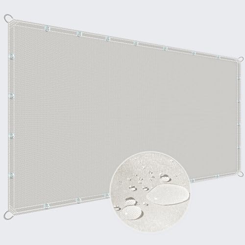 ZQXFZ Balkon Sichtschutz Balkonbespannung 1.4x2.5m TerrassenüBerdachung Balkon Sichtschutz Balkon Sichtschutz FüR Maschendrahtzaun -Beige. von ZQXFZ