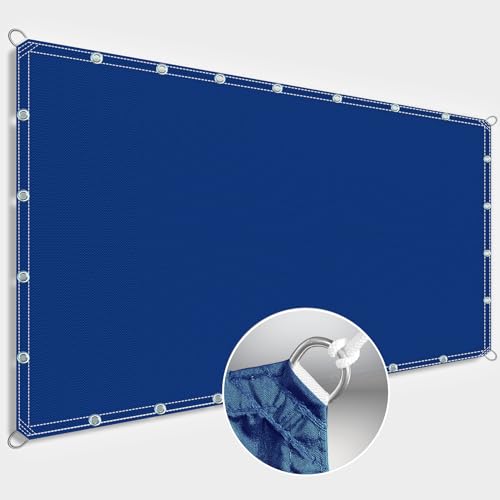 ZQXFZ Markisenstoffe Meterware 3.4x3.8m 400D Oxford-Stoff Anti-Peeping, Wasserdicht, Staubdicht, Uv-Schutz TerrassenüBerdachung Sonnensegel Sonnenschutz -KöNigsblau. von ZQXFZ