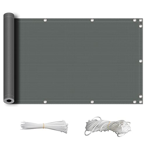 ZQXFZ Sichtschutz Zaun 120x150cm Balkon deko Oxford-Stoff Sichtschutz, SchattenküHlung, Uv-Schutz Unsichtbar Von Innen Oder AußEn Balkonverkleidung Wetterfester -Dunkelgrau. ZQXFZ Sichtschutz Zaun 120x150cm Balkon deko Oxford-Stoff Sichtschutz, SchattenküHlung, Uv-Schutz Unsichtbar Von Innen Oder AußEn Balkonverkleidung Wetterfester -Dunkelgrau. von ZQXFZ