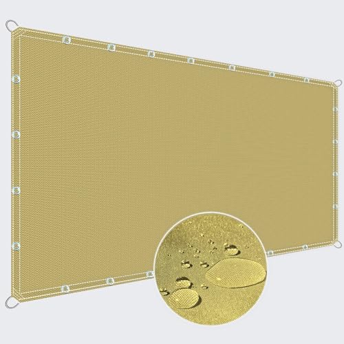 ZQXFZ Sichtschutz Zaun 75x150cm Terrassendach Balcony Privacy Screen Zaun Sichtschutz Motiv -Sandgelb. von ZQXFZ